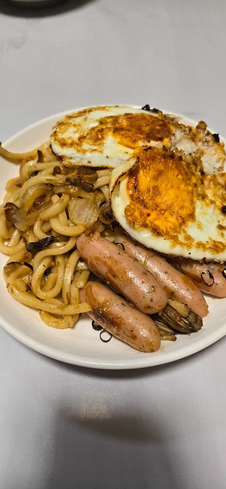 焼きうどん作った