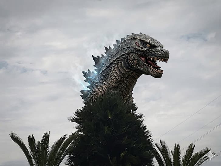 ゴジラに見える木