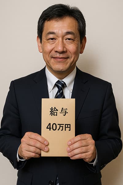 50歳手前で月40万円ってどうなんだろうな