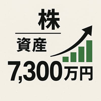 俺氏、資産が約7300万円に到達する