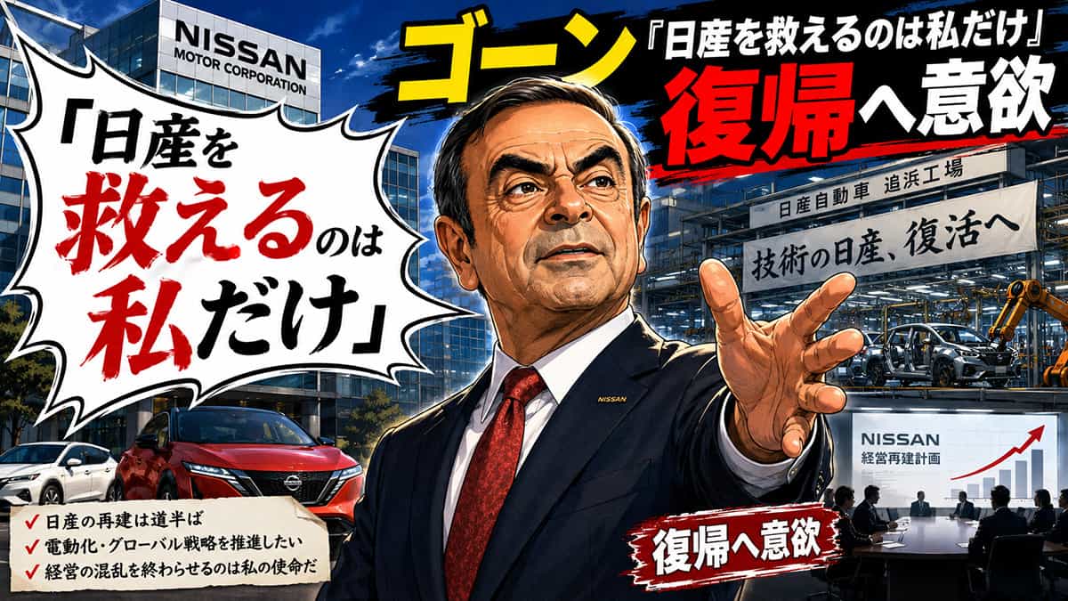 ゴーン「日産を救えるのは私だけ」復帰へ意欲