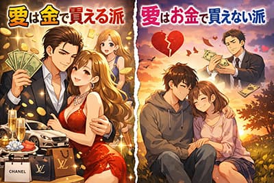 愛は金で買える派？買えない派？