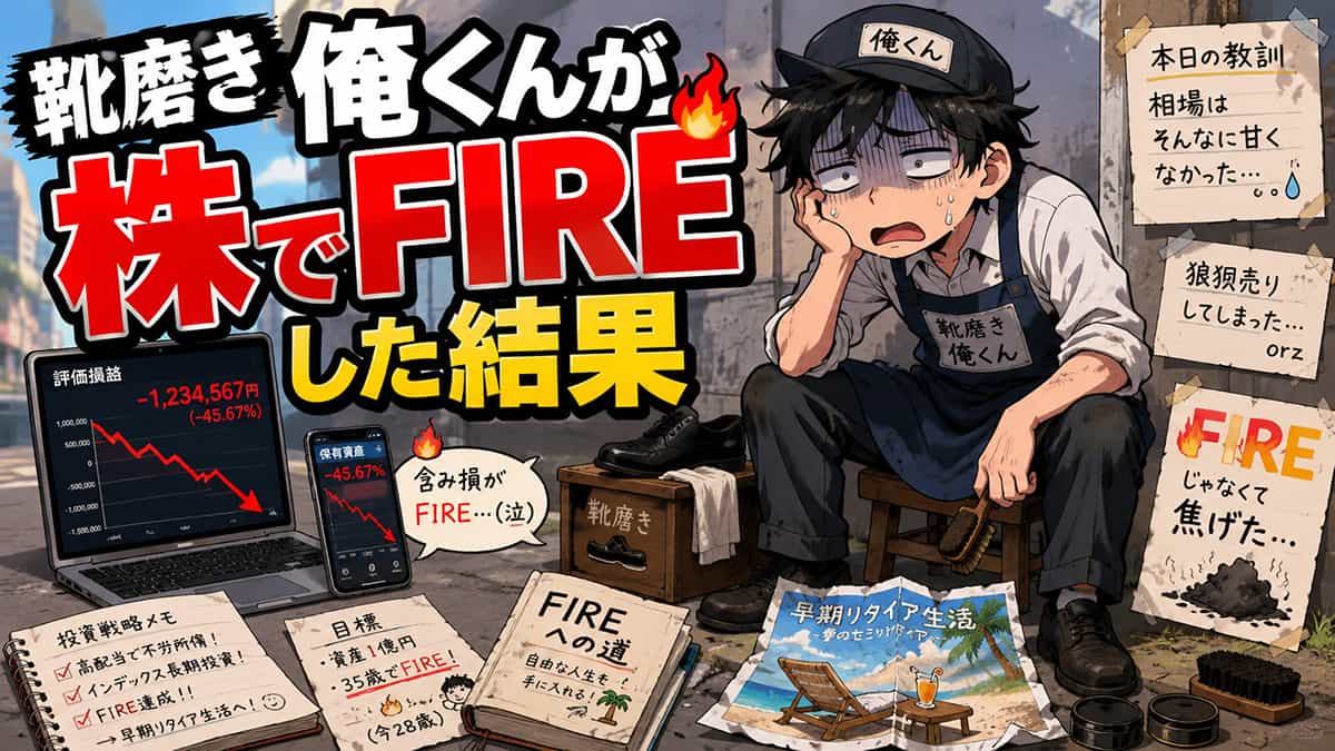 靴磨き俺くんが株にFIREした結果