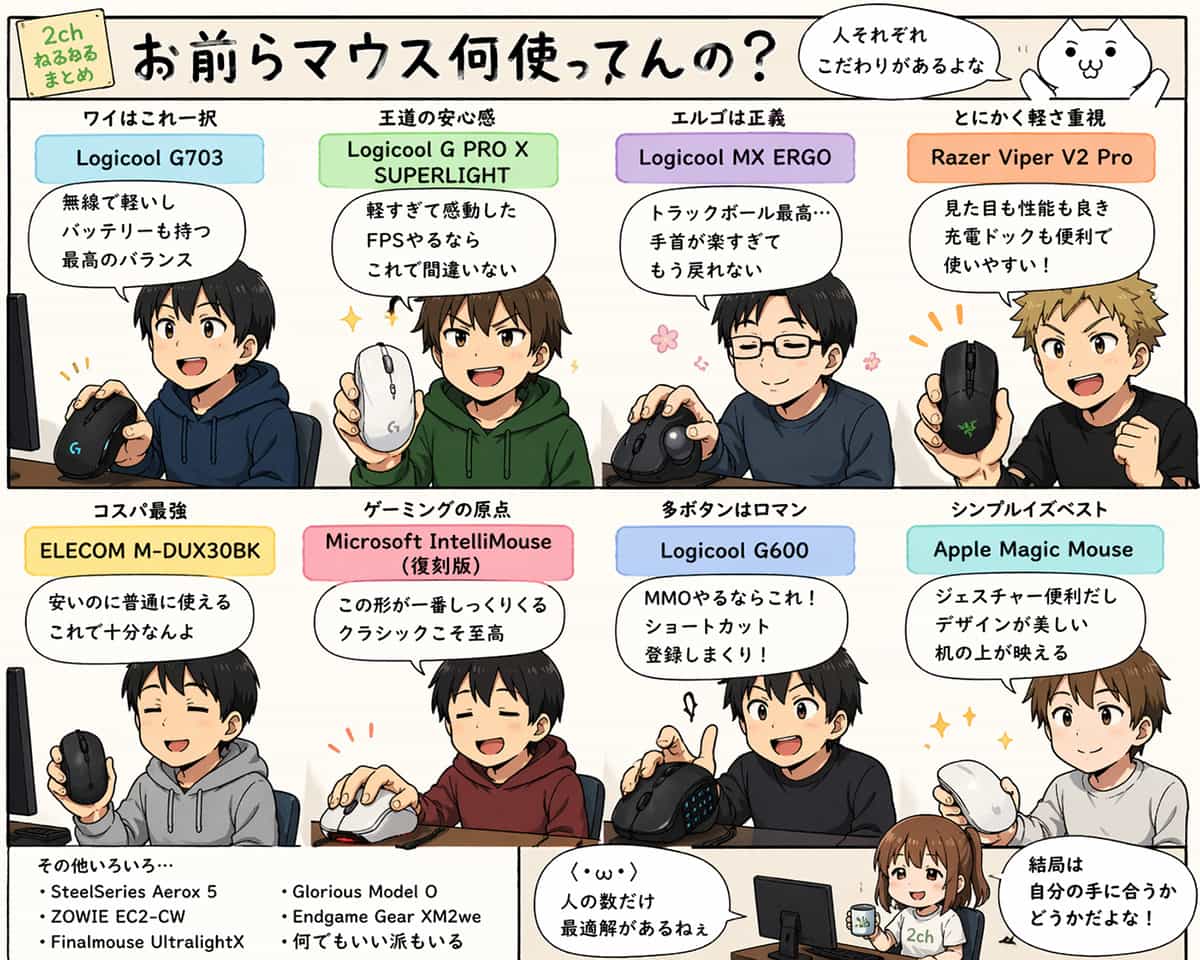 お前らマウス何使ってんの？