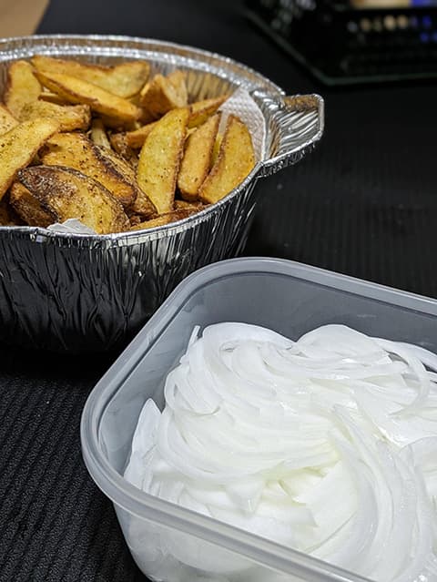 ポテトと新玉ねぎ