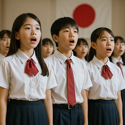国歌←なんでこれ学校で歌わなきゃいけないの？