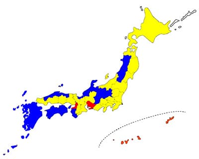 都道府県いるかいらないか日本地図