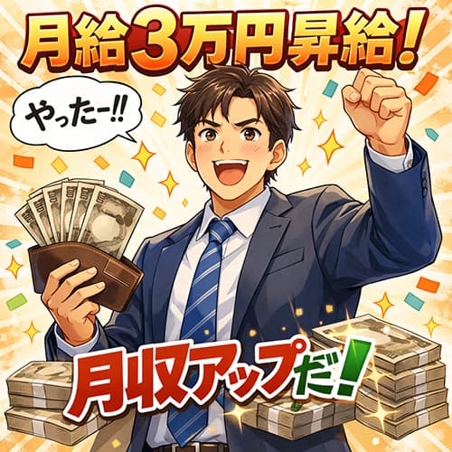 月給3万円昇給したんだけど