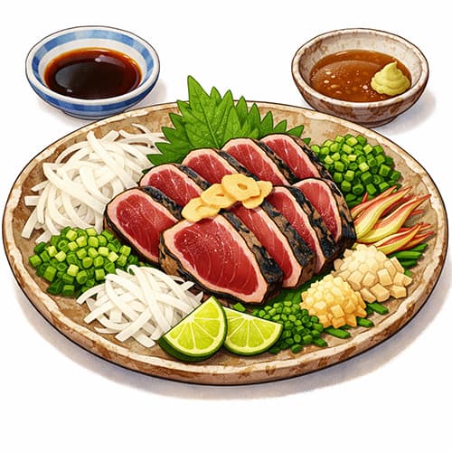 カツオのたたきって薬味何つける？