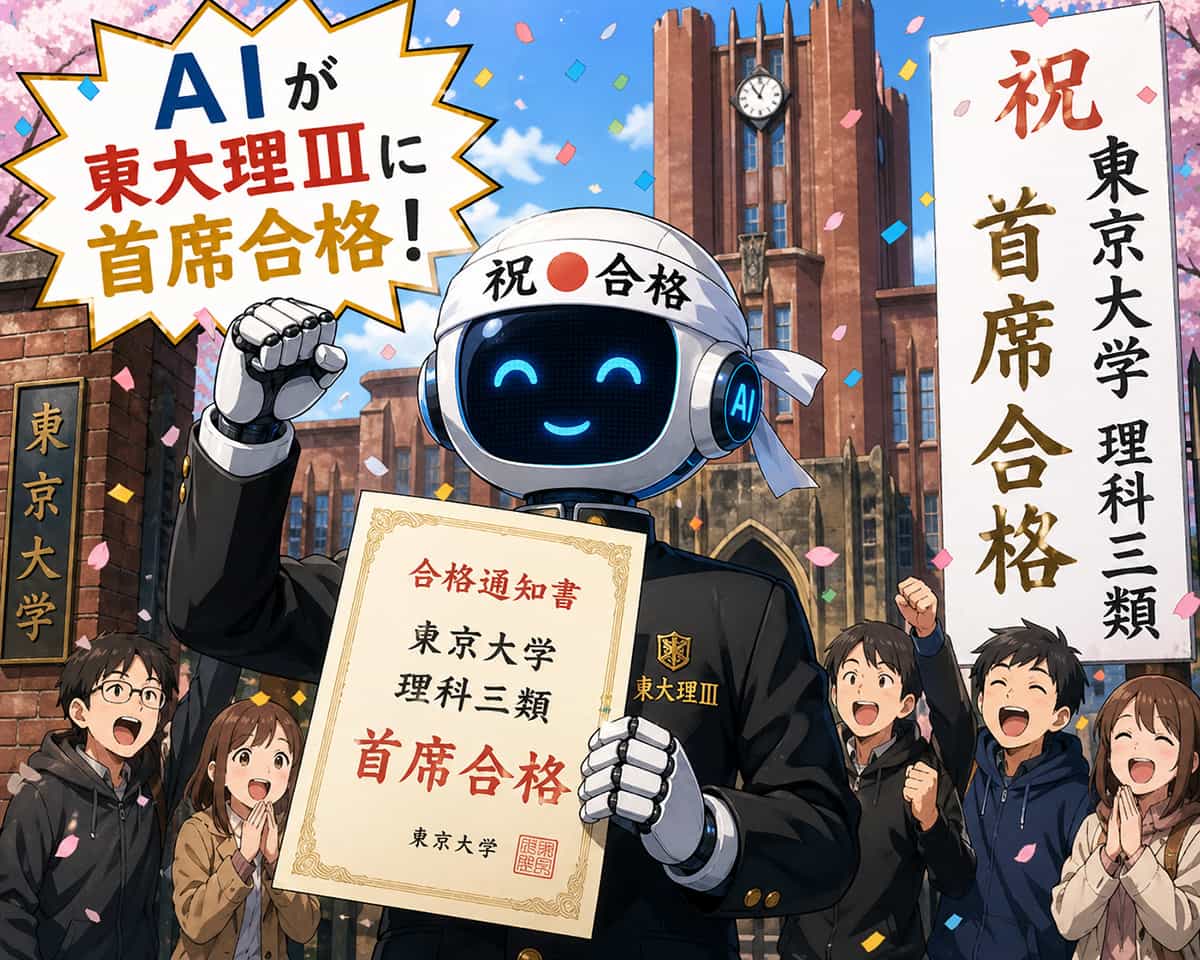 AIが東大理IIIに首席合格
