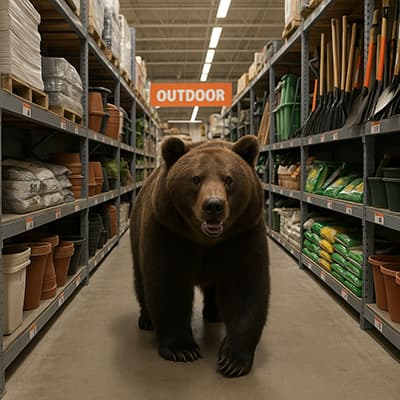 ホームセンターでクマと遭遇した場合に1番良い駆除または捕獲の方法考えたやつが優勝