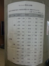 平成28年度マンション管理士試験受験番号案内