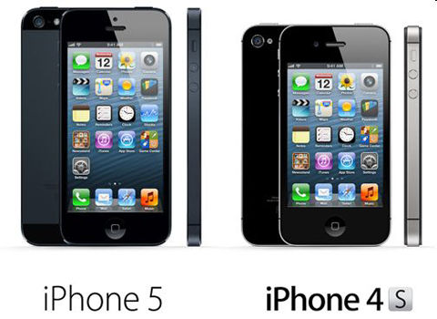 iPhone5とiPhone4S