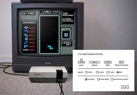 First-Person Tetris