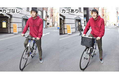 簡単脱着クロス・ロードバイク用カゴ CRSCFBBK