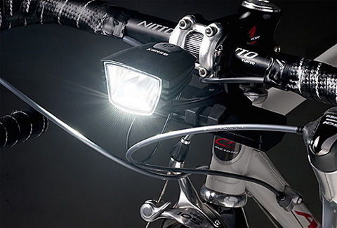 自転車用LEDライト モバイルバッテリー付き