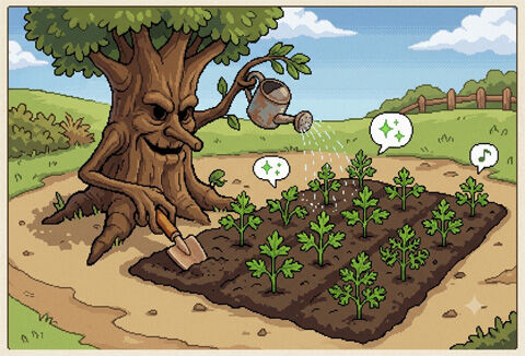 じんめんじゅの植木鉢