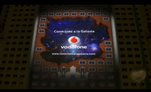 vodafone3Dプロジェクションマッピング