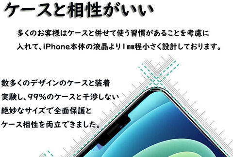 iPhone12Pro用 全面保護フィルム