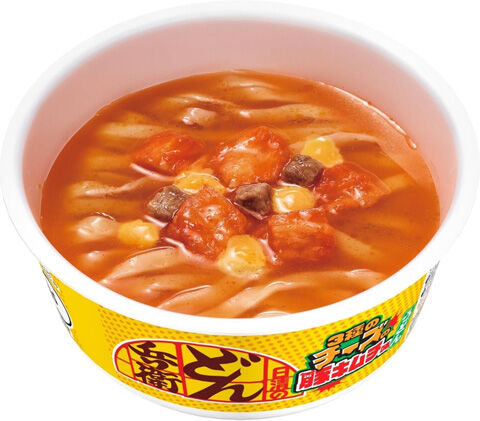 日清のどん兵衛 3種のチーズの豚キムチ味うどん