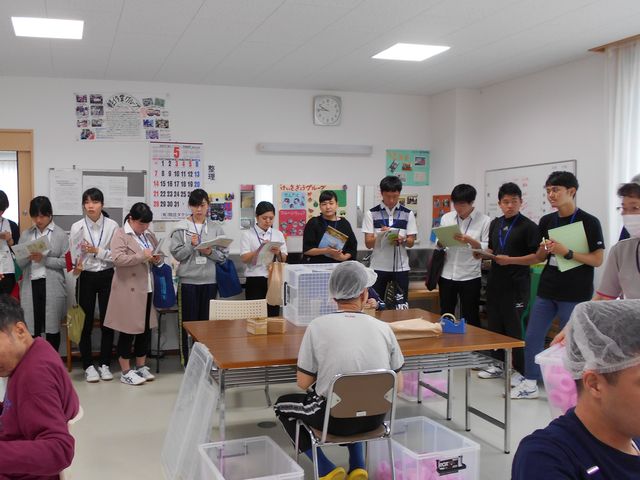 社会福祉法人　津山みのり学園のブログ美作大学の学生さんが来園されました。