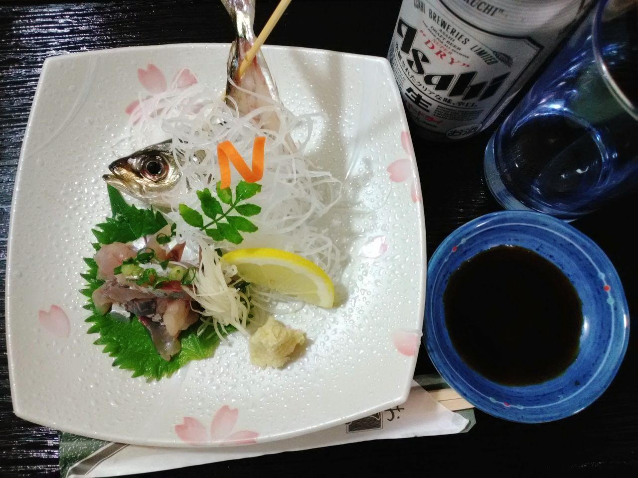 手作り 天然鯵の刺身 姿造り 食前酒の肴 岩永津与志の手作り料理 他 Blog 手作り 天然鯵の刺身 姿造り 食前酒の肴 岩永津与志の手作り料理 他 Blog