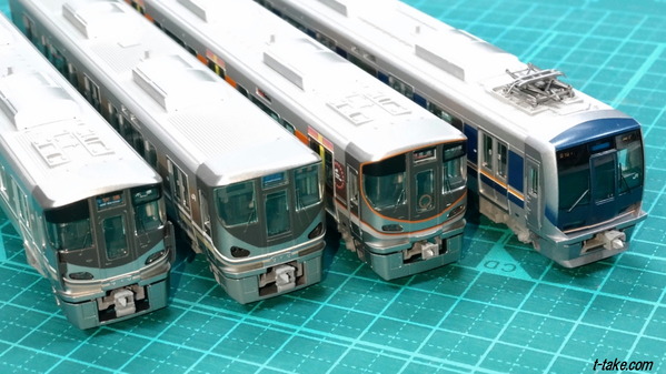 TOMIX製321系以降「0.5Mシステム」床下と空調差異の悩み : 列車番号T