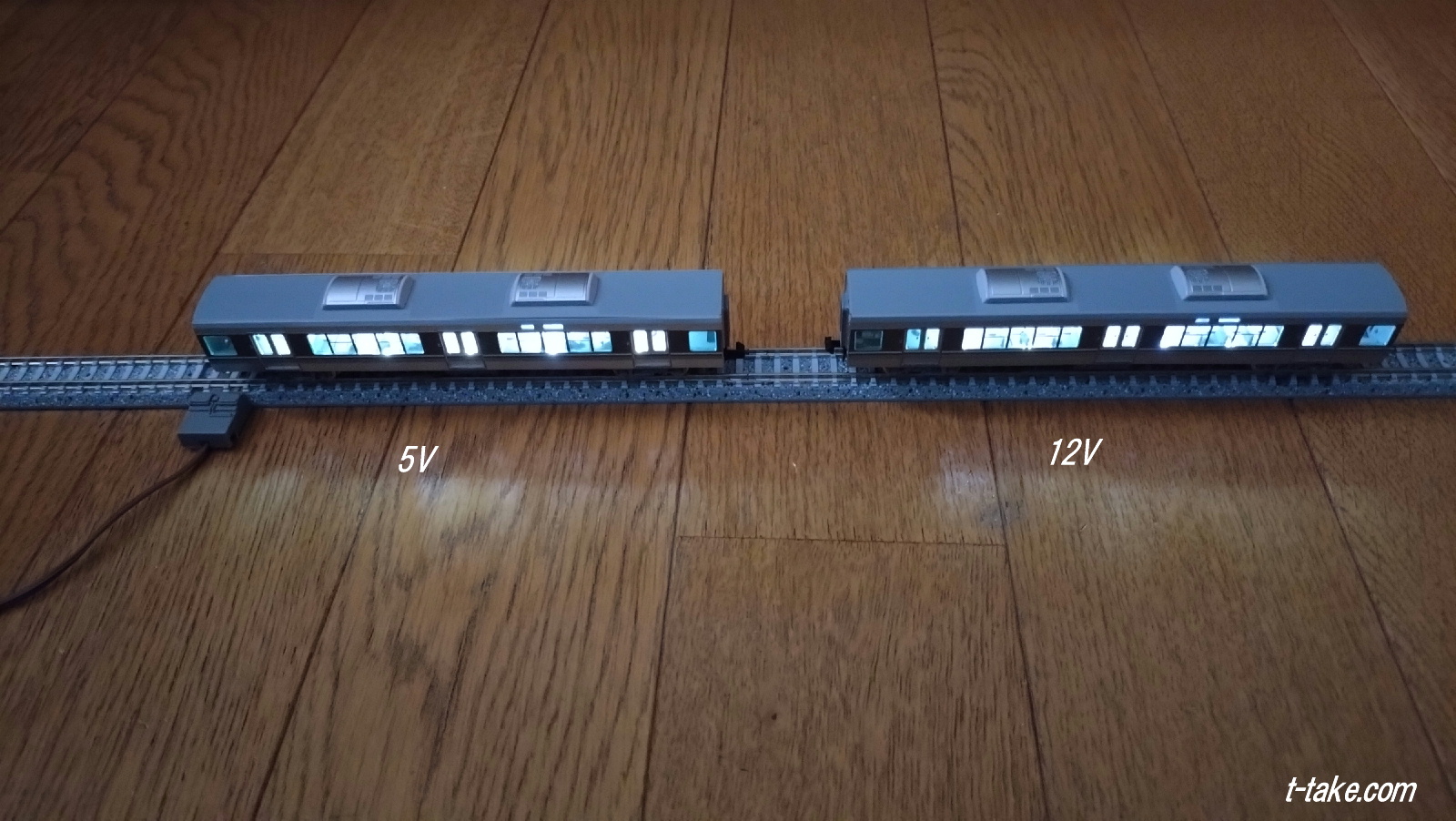 鉄道模型のテープLED室内灯について : 列車番号T-TAKE(てぃーていく)