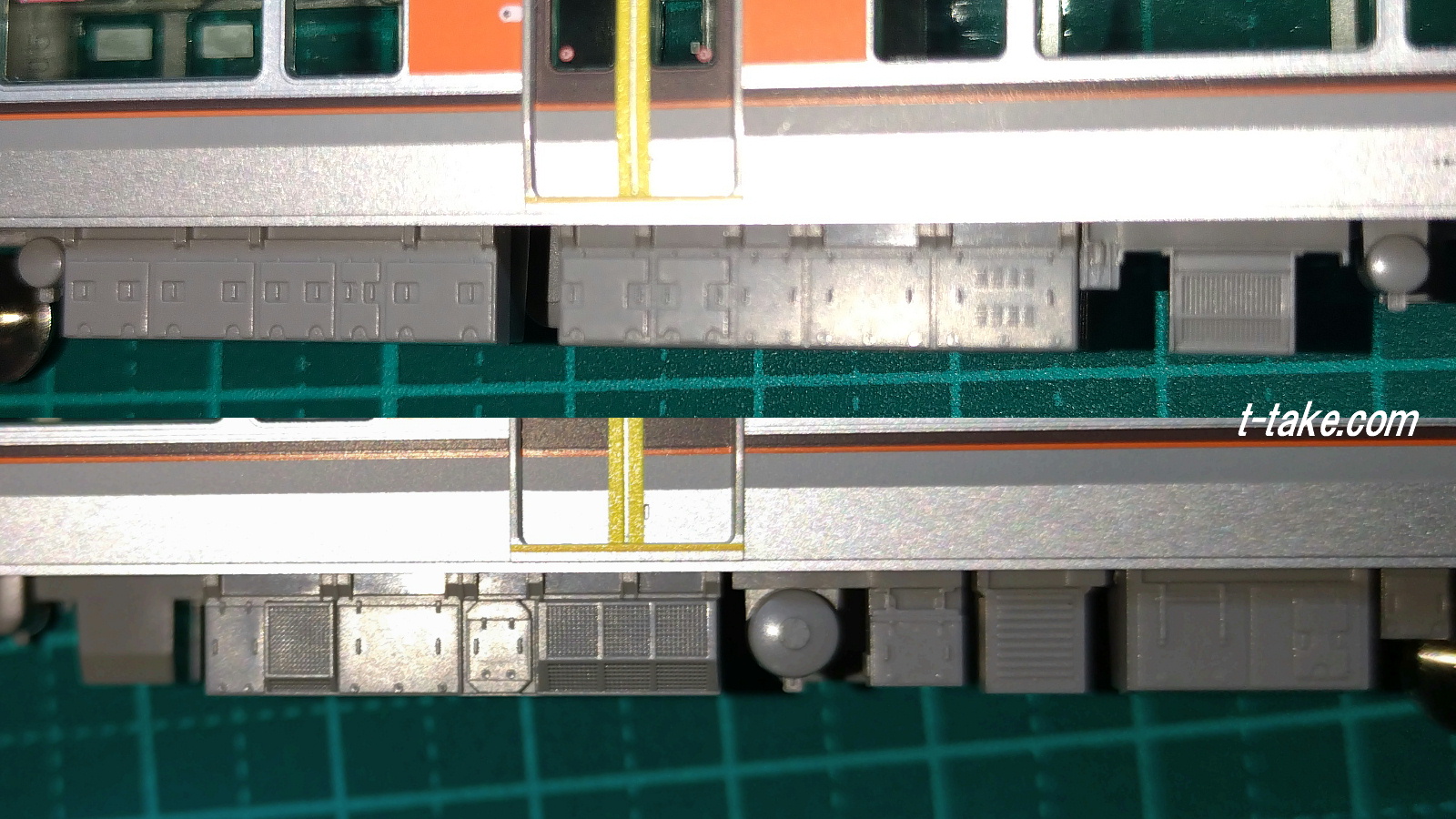 TOMIX製321系以降「0.5Mシステム」床下と空調差異の悩み : 列車番号T