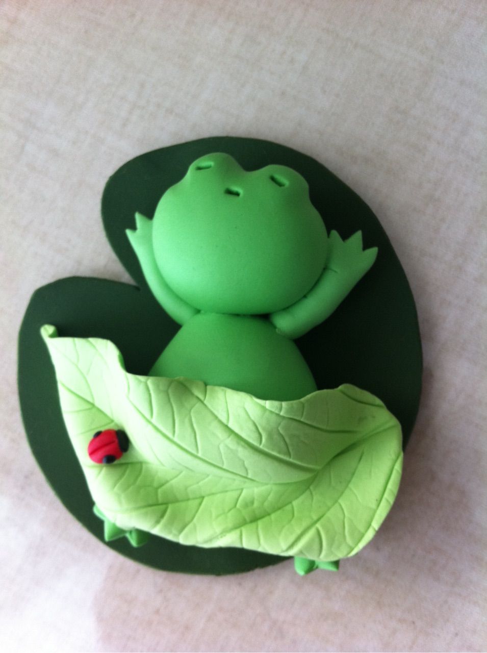 粘土のカエル…ケロちゃん : 摘み花のひとりごと