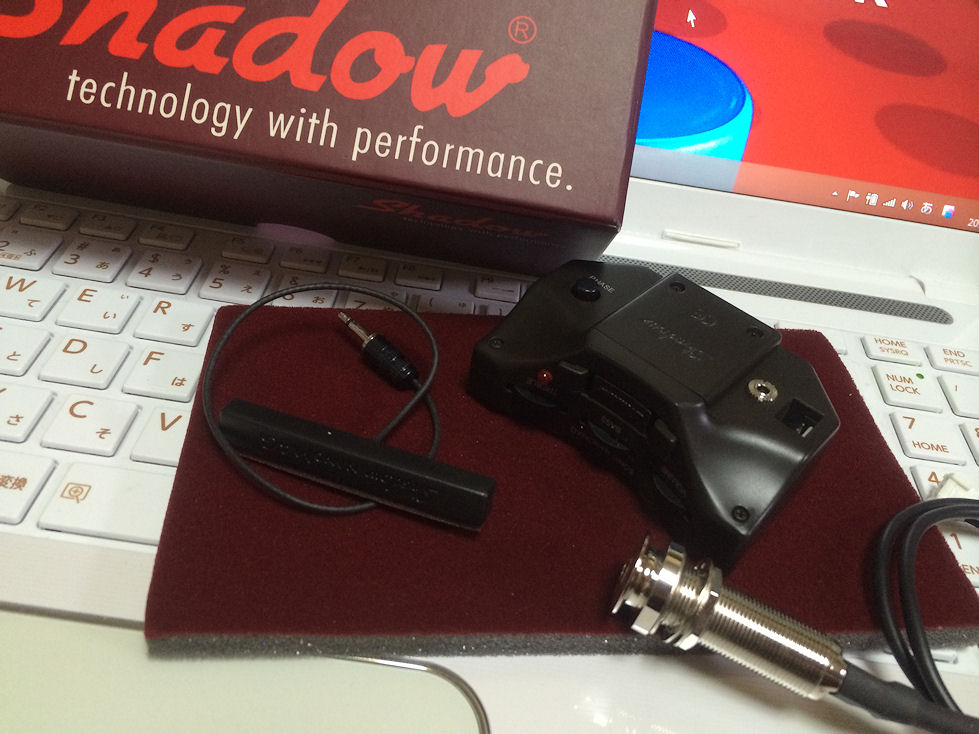 Larrivée パーラー o-01 shadow nano mag付 Shadow Nanomag ピックアップを取り付けたのである : ぼちぼちで