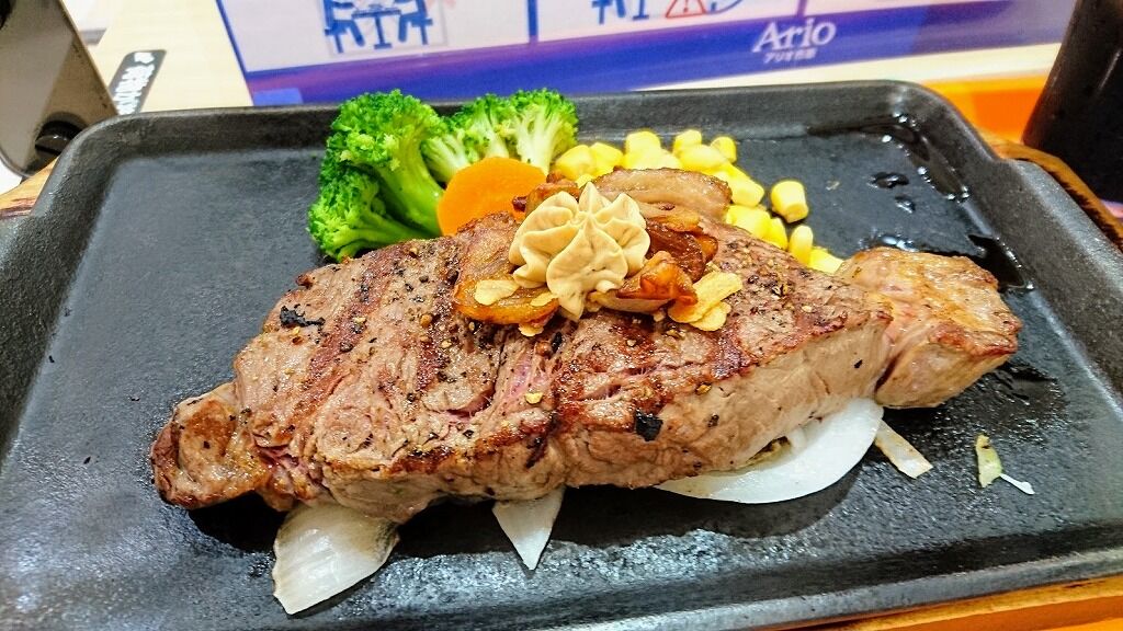 いきなりステーキ アリオ市原店でウルグアイ産ビーフのサーロインステーキを食べました 館山 南房総のランチ グルメ カフェおすすめ情報