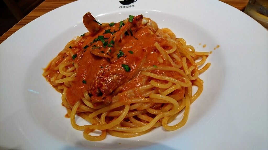 俺のイタリアン Bakery 東京駅八重洲地下街で渡り蟹のトマトクリームパスタを食べました 館山 南房総のランチ グルメ カフェおすすめ情報