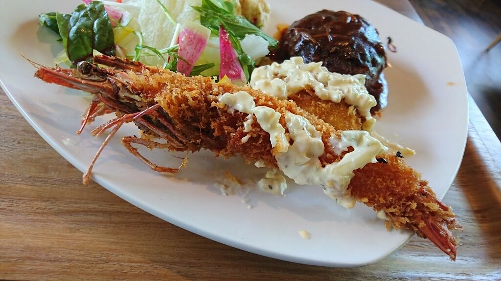 館山 ｓｔｅｌｌａ ｄｉ ｍａｒｅ ステラ ディ マーレ で里見伏姫牛 ハンバーグ 海老フライ カニクリームコロッケを食べました 館山 南房総のランチ グルメ カフェおすすめ情報