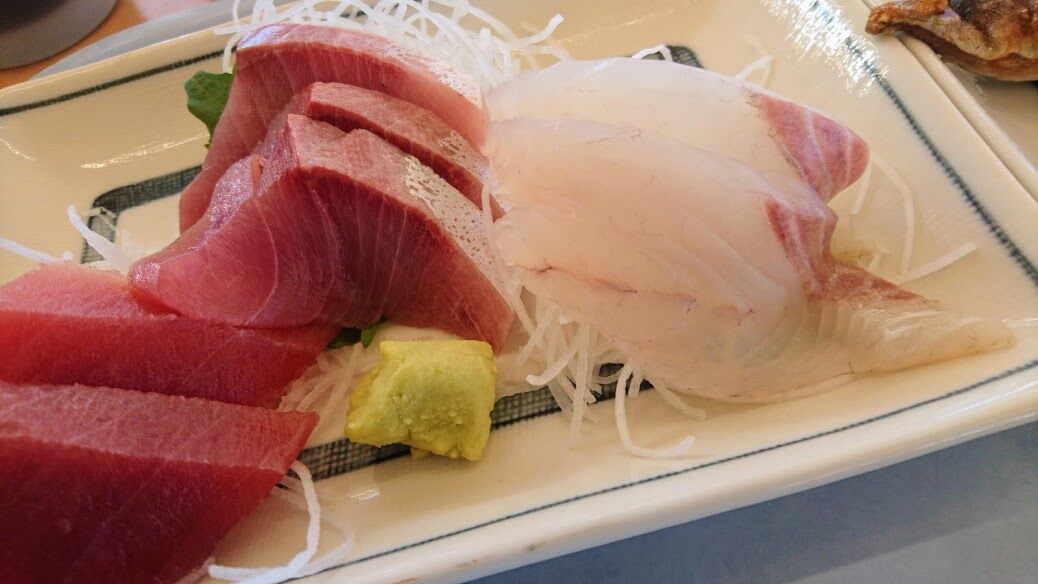 保田 ばんや新館の朝定食 刺身３点盛りが美味いばんやのおすすめメニュー 館山 南房総のランチ グルメ カフェおすすめ情報