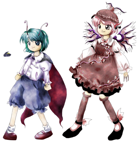 東方 みすちーとリグルの原作立ち絵 東方まとめたいブログ 東方 みすちーとリグルの原作立ち絵 東方まとめたいブログ