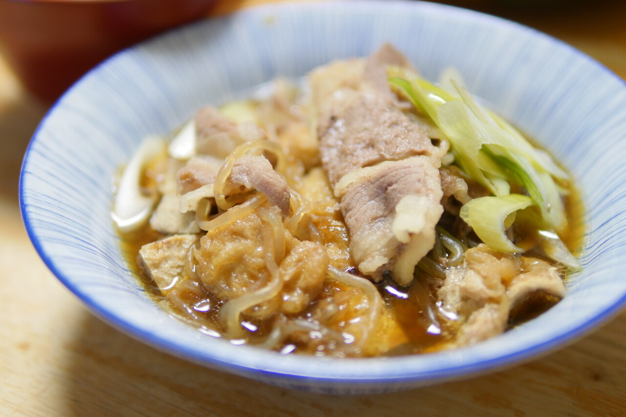 肉の油揚げ煮
