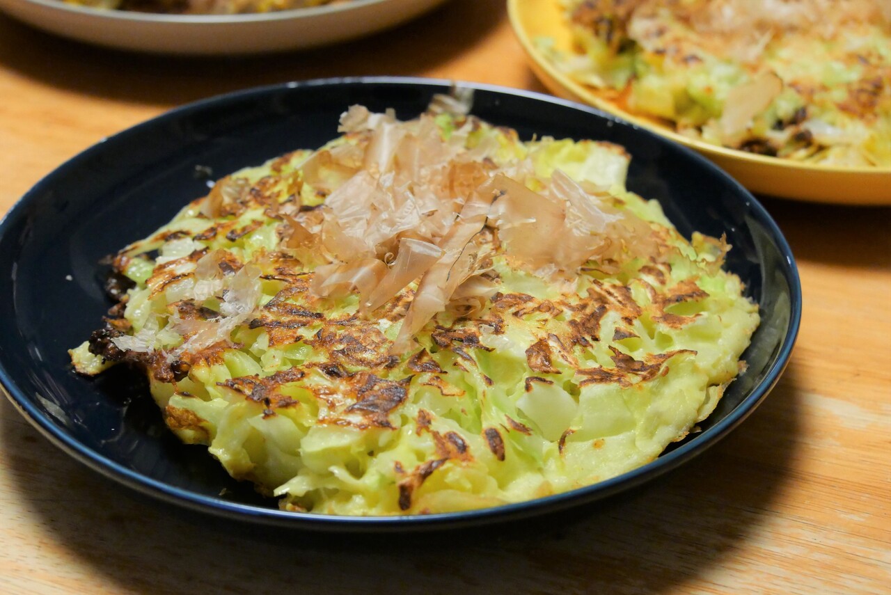 米粉のキャベツ焼き