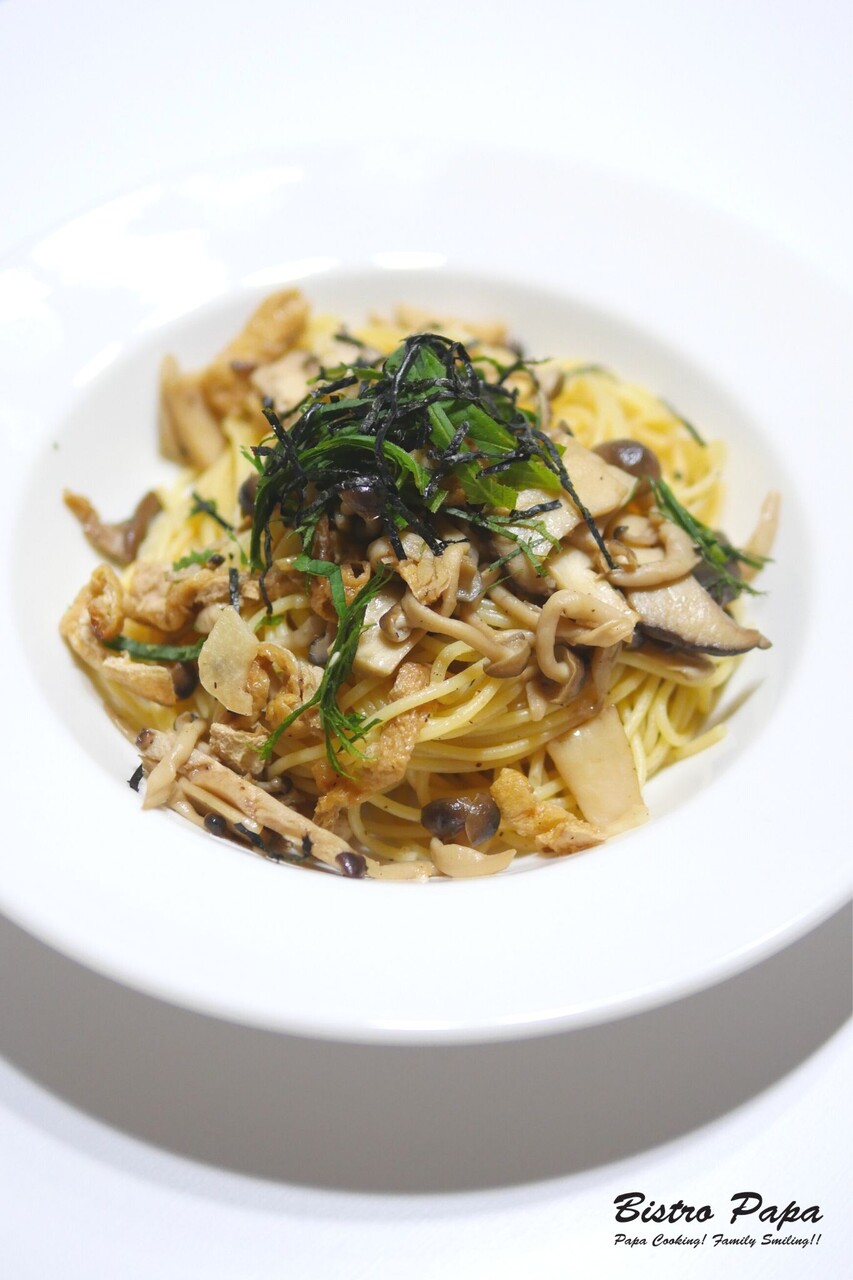 和風きのこパスタBistroPapaクレジット