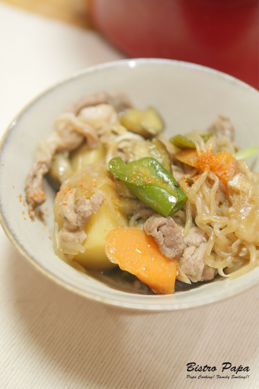 ピーマン ナス入り 夏の豚肉じゃが オンライン講演 デジタル食育で共食が広まる 開催しました ビストロパパ パパ料理のススメ