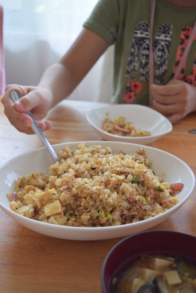 真夏の炒飯