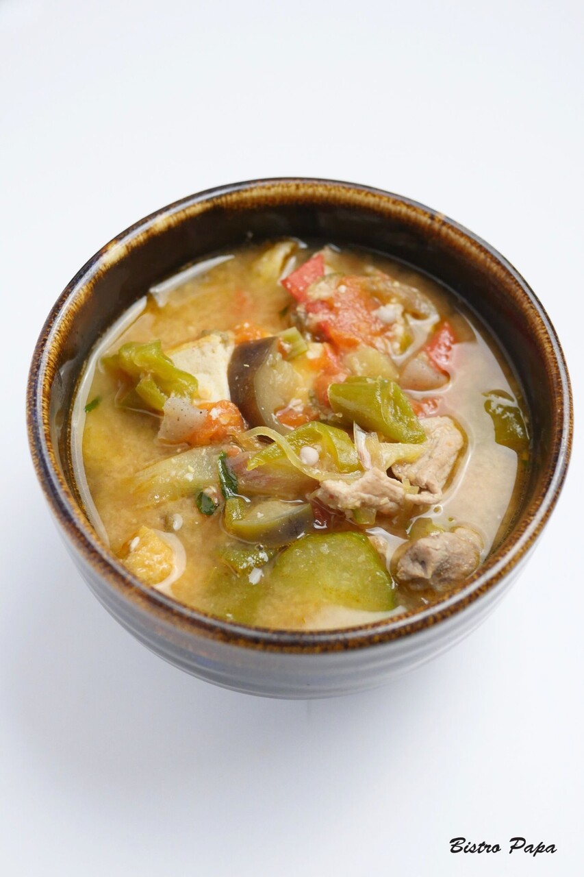 ばてる日も今年はこれで乗り切ろうひと椀ですむ「夏豚汁」で : ビストロパパ ～パパ料理のススメ～