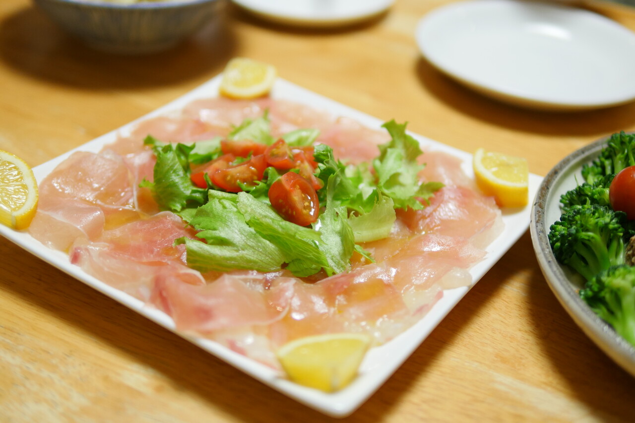 鯛のカルパッチョ