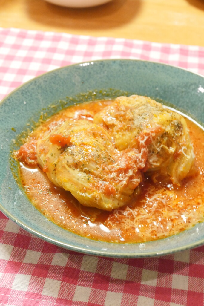 レシピ 料理を楽しんで作った ロールキャベツのトマト煮 長野の農家さんから届いたキャベツで作る ビストロパパ パパ料理のススメ レシピ 料理を楽しんで作った ロールキャベツのトマト煮 長野の農家さんから届いたキャベツで作る ビストロパパ パパ料理のススメ