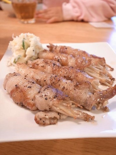 えのきの豚肉まき焼きb