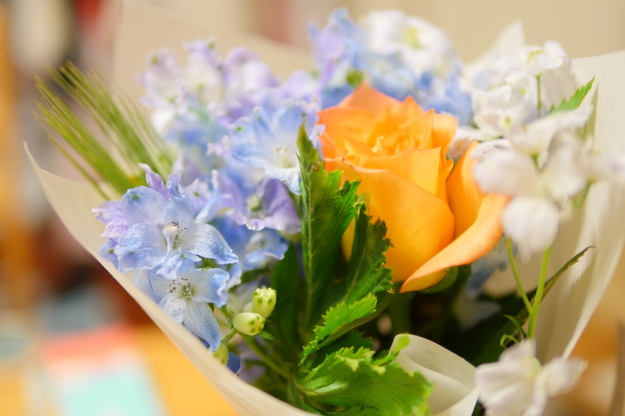 プラチナブルーのお花