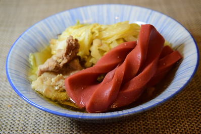 赤コンニャク煮物