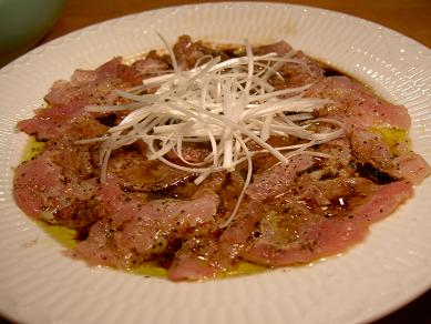 ビストロパパ パパ料理のススメ バルサミコ酢でカルパッチョ 京都の食育