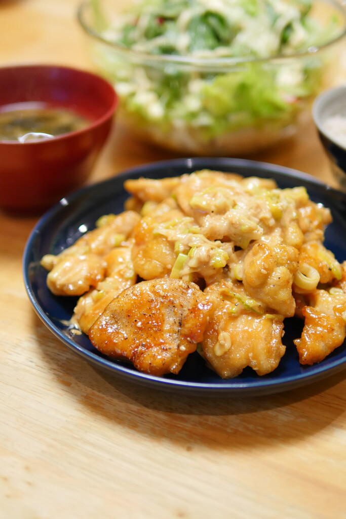 鶏むね肉のマヨケチャ和え
