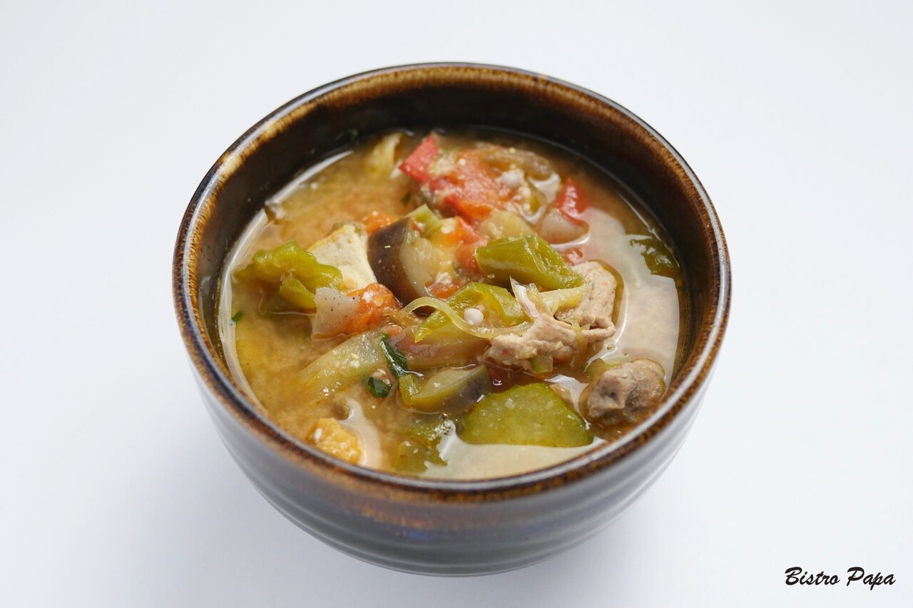ばてる日も今年はこれで乗り切ろうひと椀ですむ「夏豚汁」で : ビストロパパ ～パパ料理のススメ～